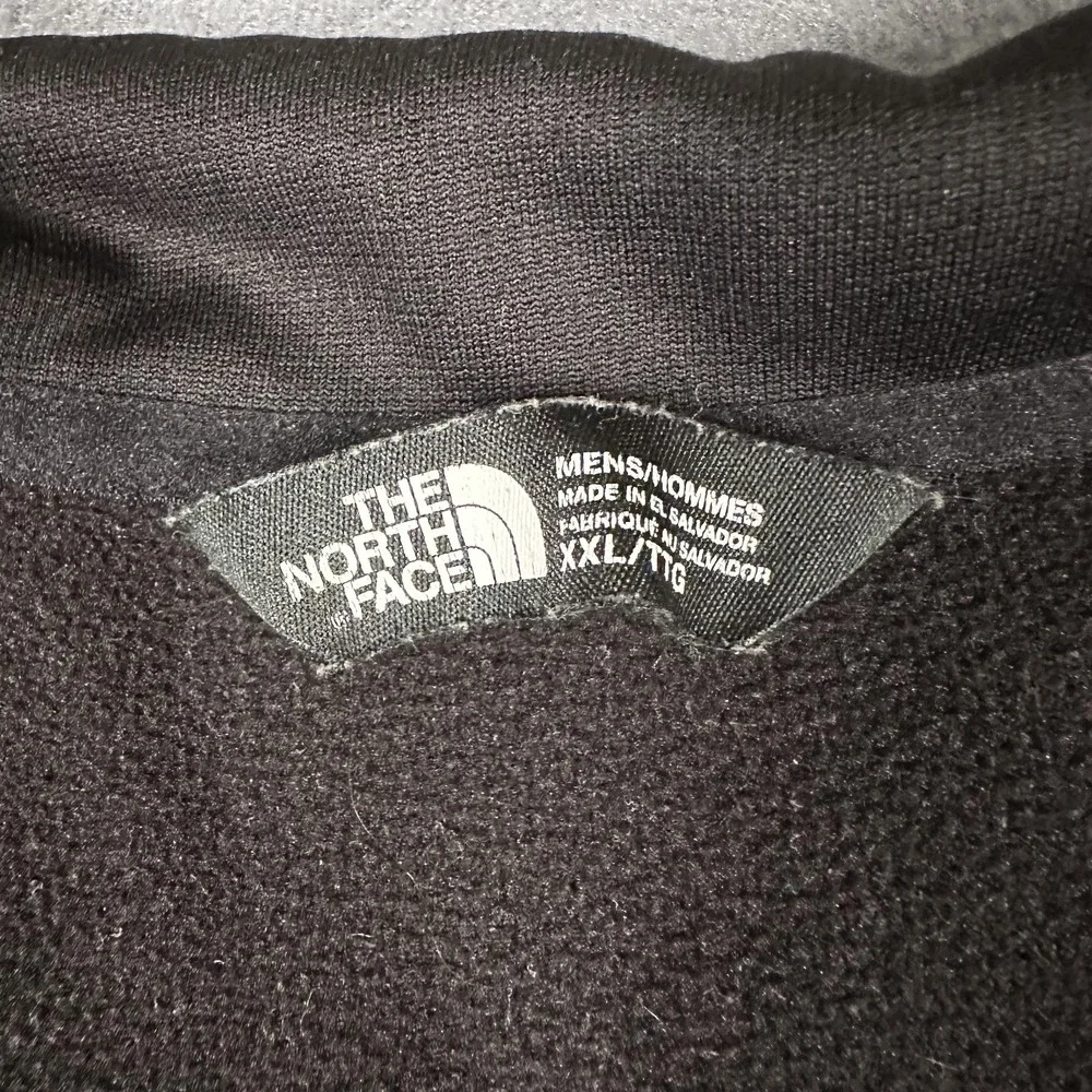 The North Face Pullover Mens 2XL Black 1/4 Zip Mock Neck Fleece Stretch CUGO